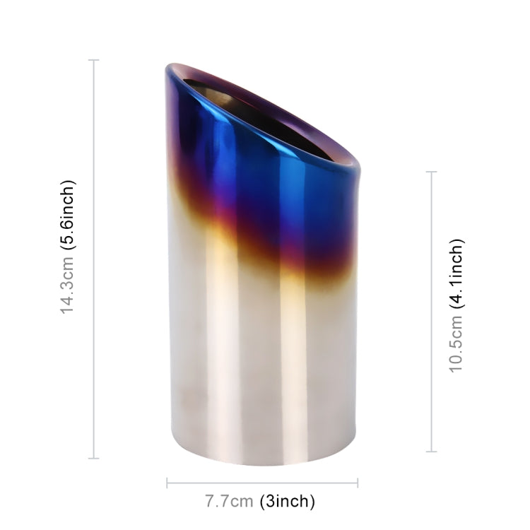 2 PCS Car Styling Stainless Steel Exhaust Tail Muffler Tip Pipe for VW Volkswagen 1.8T/2T Swept Volume, Audi A1/A3/A4L/Q3/Q5, 1.8T/2T