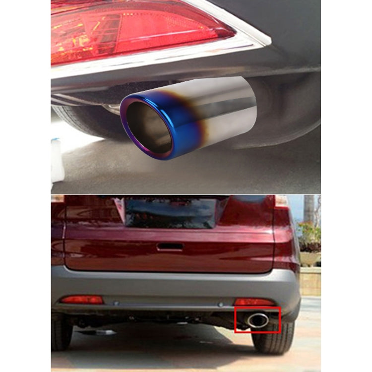 2 PCS Car Styling Stainless Steel Exhaust Tail Muffler Tip Pipe for VW Volkswagen 1.8T/2T Swept Volume, Audi A1/A3/A4L/Q3/Q5, 1.8T/2T