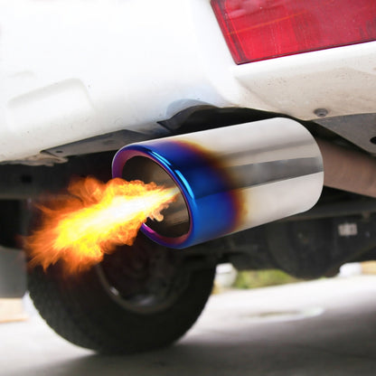 2 PCS Car Styling Stainless Steel Exhaust Tail Muffler Tip Pipe for VW Volkswagen 1.8T/2T Swept Volume, Audi A1/A3/A4L/Q3/Q5, 1.8T/2T