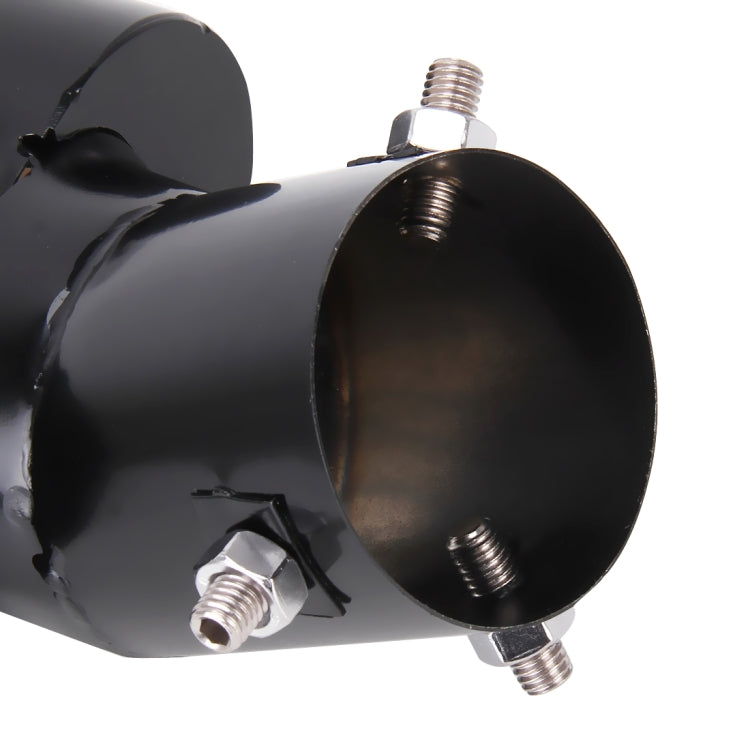 Universal Car Styling Stainless Steel Curved Double Outlets Exhaust Tail Muffler Tip Pipe, Curved Double