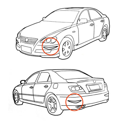 TCM-237 2 PCS Universal Car Body Plastic Anti-collision Sticker Bar Bumper Protector, TCM-237 Anti-collision Sticker