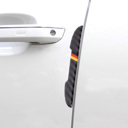 4 in 1 Carbon Fiber Car Auto Side Door Edge Guard Protection Trims Stickers, Yellow, Blue, Black