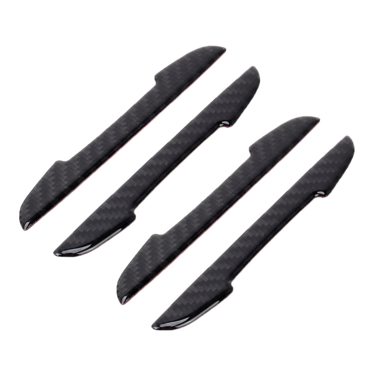 4 in 1 Carbon Fiber Car Auto Side Door Edge Guard Protection Trims Stickers, Black, Yellow, Blue