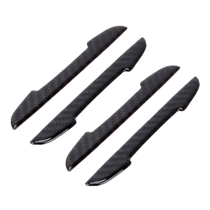 4 in 1 Carbon Fiber Car Auto Side Door Edge Guard Protection Trims Stickers, Black, Yellow, Blue