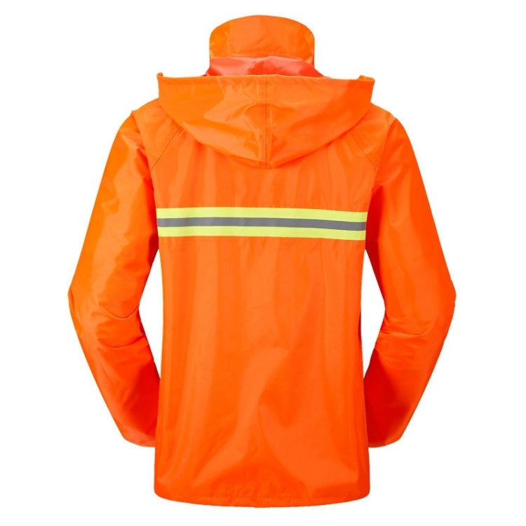 Adult Split Reflective Raincoats Rain Pants Cleaners Waterproof Clothes Labor Insurance Safety Sanitation Suits, Size: M
