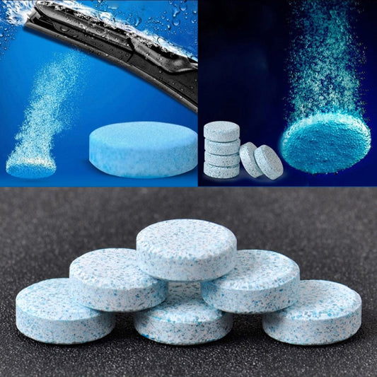12 PCS Comprimés Lave-Glace Solide pour Voiture, Nettoyant pour Vitres de Pare-Brise (1 PCS=4L d'eau), 12 PCS Nettoyant Vitres