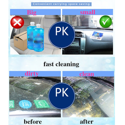 12 PCS Car Solid Wiper Fine Auto Window Cleaning Windshield Glass Cleaner Washer Tablets(1 PCS=4L Water), 12 PCS Glass Cleaner