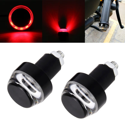Feu de signalisation de virage de moto, clignotant, prise de guidon, feu de position latéral, lampe de guidon LED, lumière rouge, double feu de virage