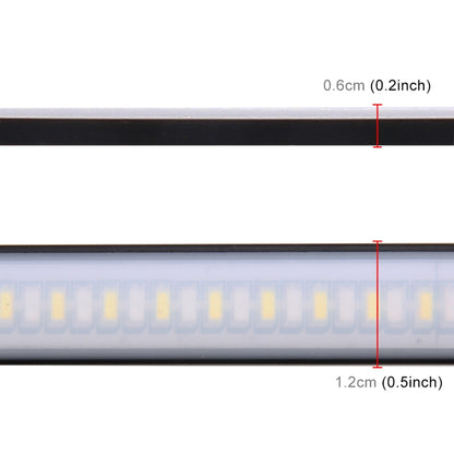 45cm 12W 3014-SMD LED 720LM Car Bulb Turn Signal Auto Reverse Lamp Daytime Running Light Source (White Light+Yellow Light), 45cm