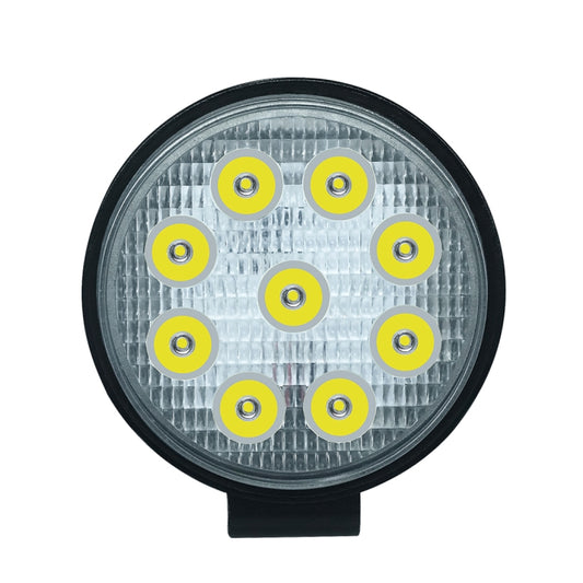 6.7W White Light Round-Shaped Waterproof Car Boat Marine Work Lights Spotlight LED Bulbs, DC 9-30V, 27W