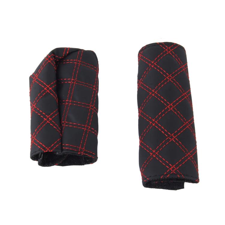 2 pièces Couvre Frein à Main de Voiture Levier de Vitesse Coussin Sets Housse Accessoire de Voiture Intérieur Décoration, 2 pièces Rouge, 2 pièces Rouge Blanc