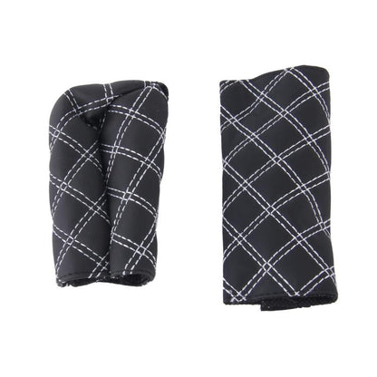 2 PCS Car Hand Brake Cover Shift Knob Gear Stick Cushion Sets Cover Car Accessory Interior Decoration Pad, 2 PCS Red  White, 2 PCS  Red