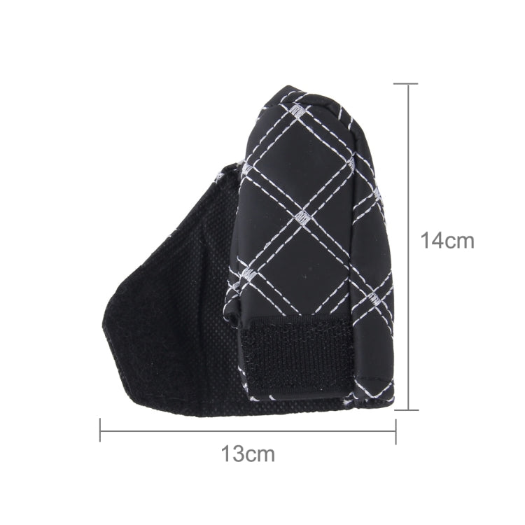 3 PCS Car Hand Brake Cover Shift Knob Gear Stick Cushion Sets Rear View Mirror Sets Cover Car Accessory Interior Decoration Pad, 3 PCS White, 3 PCS Red