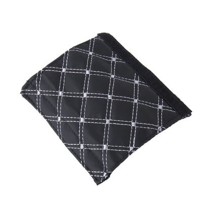 3 PCS Car Hand Brake Cover Shift Knob Gear Stick Cushion Sets Rear View Mirror Sets Cover Car Accessory Interior Decoration Pad, 3 PCS White, 3 PCS Red