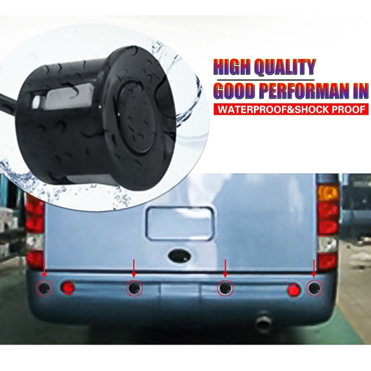 PZ316 Digital LED Crescent Shape Display Rear View Mirror Car Recorder for Truck with 4 Rear Radar, PZ316