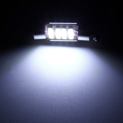 2 PCS 2W 100 LM 6000K 36MM 6 SMD-7020 LEDs Bicuspid Port Decoding Car Dome Lamp LED Reading Light, DC 12V, 36MM