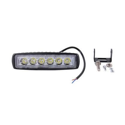 DC 10-30V 18W 1500LM 6500K Waterproof Vehicle Car Boat Marine External Work Lights Emergency Lights 30 Degrees Adjustable Spot Light LED Car Bulbs with 6 Intense Wafer LED Lights, Spot Light+18W 1500LM+6500K
