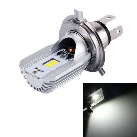 H4 12W 800lm 6000K Ampoule de phare de moto à LED COB, DC 6-80V, 12W 800LM