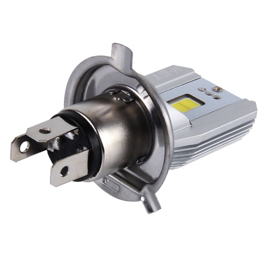 H4 12W 800lm 6000K Ampoule de phare de moto à LED COB, DC 6-80V, 12W 800LM