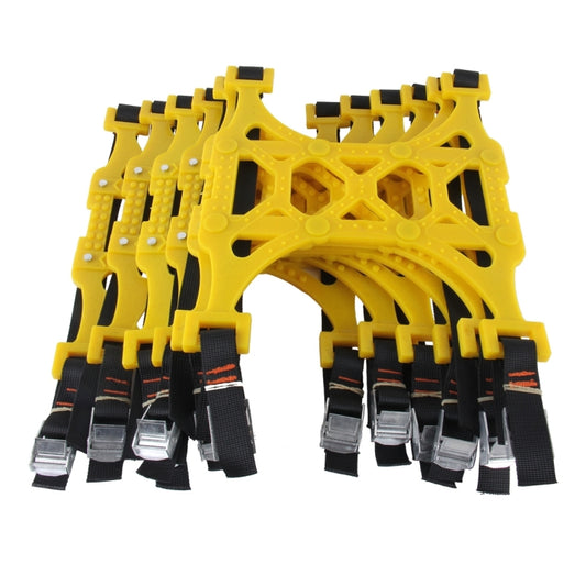 6 PCS Car Snow Tire Anti-skid Chains Yellow Chains For Family Car, Anti-skid Chains 5