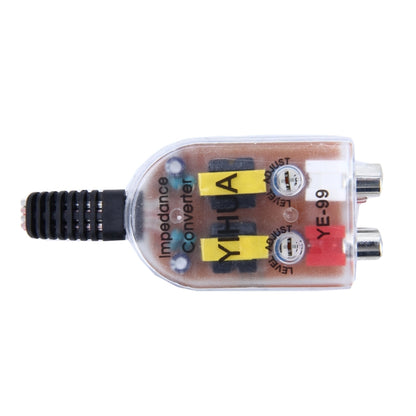 YE-99 Vehicle Car High to Low Impedance Converter Adapter Speaker to RCA Line, YE-99 Car High to Low Impedance Converter