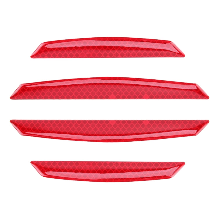 4 PCS Universal Car Door Anti-collision Strip Protection Guards Trims Stickers, 4 PCS
