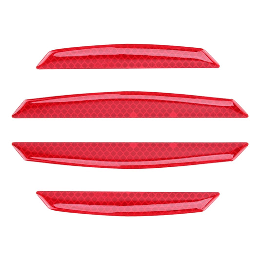 4 PCS Universal Car Door Anti-collision Strip Protection Guards Trims Stickers, 4 PCS