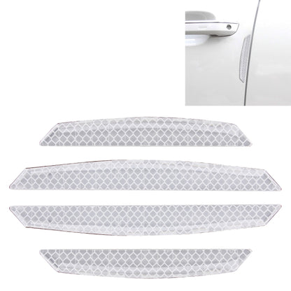 4 PCS Universal Car Door Anti-collision Strip Protection Guards Trims Stickers, 4 PCS