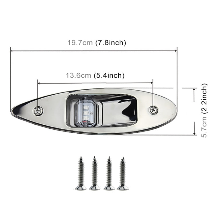 D2944 1W 12V Marine Boat Waterproof Navigational LED Side Bow Tear Drop Lights (Green and Red), D2944 1W 12V