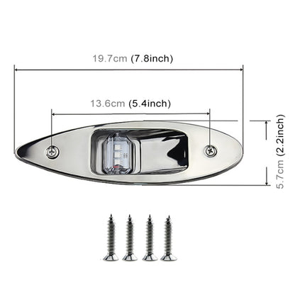D2944 1W 12V Marine Boat Waterproof Navigational LED Side Bow Tear Drop Lights (Green and Red), D2944 1W 12V