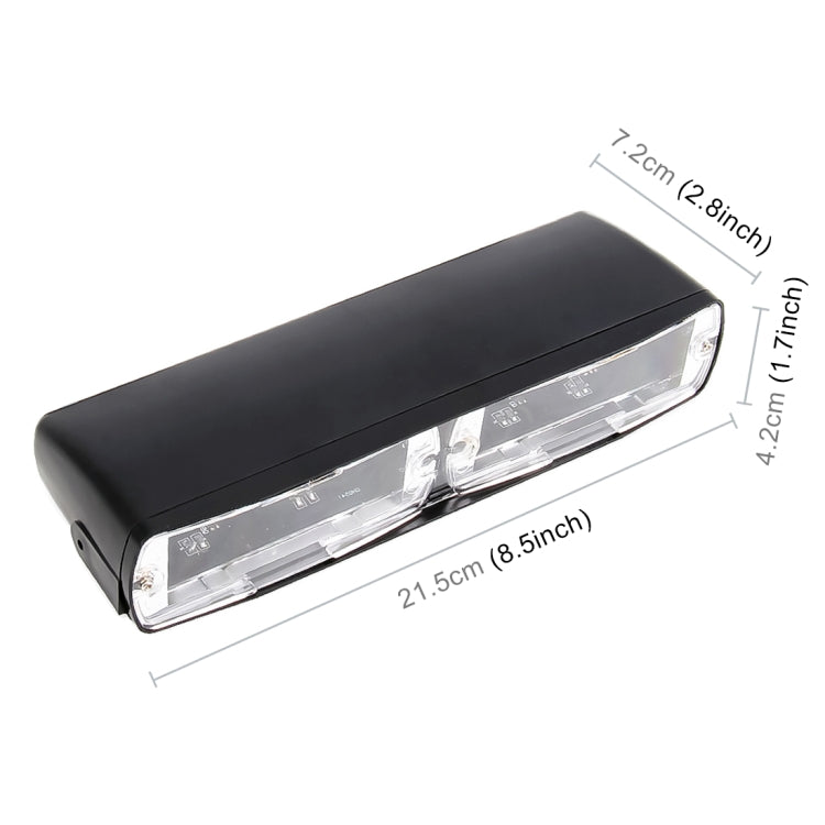 DC 12V 4.2W 16LEDs Crystal Lamp Beads Car Windshield Warning Lamp 18 Flash Patterns(Adjustable) , CMS5390BL, CMS5390LR, CMS5390RL, CMS5390WL, CMS5390WY, CMS5390YL