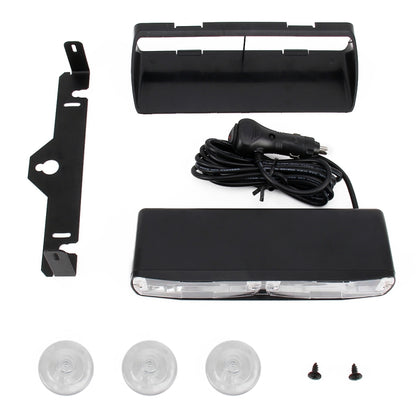 DC 12V 4.2W 16LEDs Crystal Lamp Beads Car Windshield Warning Lamp 18 Flash Patterns(Adjustable) , CMS5390BL, CMS5390LR, CMS5390RL, CMS5390WL, CMS5390WY, CMS5390YL