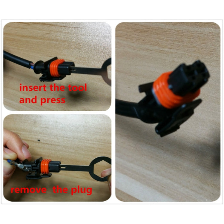 3 PCS Auto Car Rubberized Plug Circuit Board Wire Harness Terminal Extraction Pick Connector Crimp Pin Back Needle Remove Tool, 3 PCS (Rubberized)