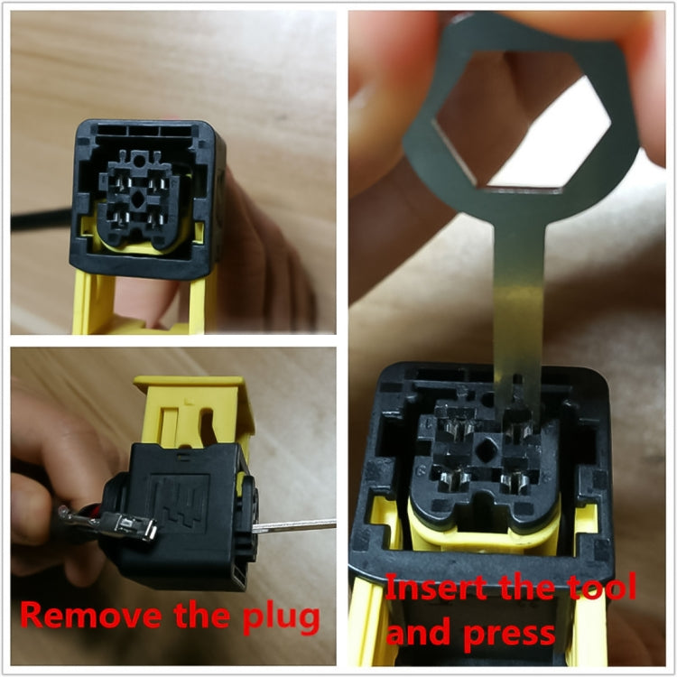 3 PCS Auto Car Rubberized Plug Circuit Board Wire Harness Terminal Extraction Pick Connector Crimp Pin Back Needle Remove Tool, 3 PCS (Rubberized)