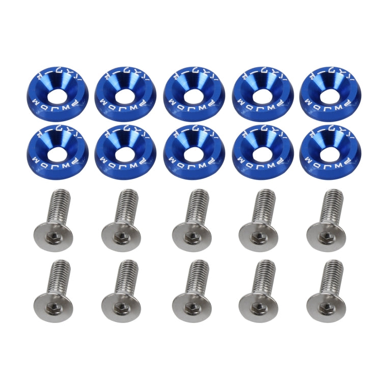 10 PCS Car Modified Screw Gaskets Bodywork Stainless Steel Gasket Bolts, Diameter: 19mm