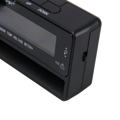 Digital Car Thermometer Voltage Meter Luminous Clock Tester Detector Multi-function Car Digital Clock with Thermometer and Automotive Voltmeter, Thermometer Voltage Meter