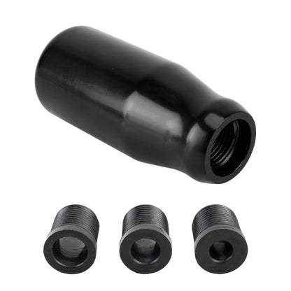 Universal Car Modified Gear Shift Knob Solid Color Smooth Auto Transmission Shift Lever Knob with Three Rubber Covers