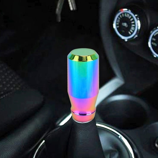 Universal Car Modified Gear Shift Knob Solid Color Smooth Auto Transmission Shift Lever Knob with Three Rubber Covers