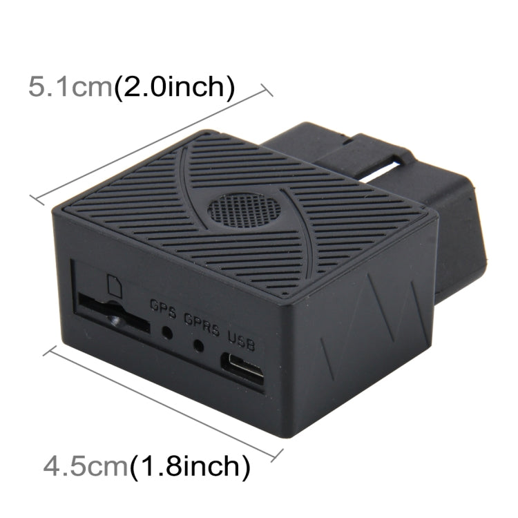 OBD GPS Appareil de Positionnement de Véhicule (GPS+2G GSM+SMS / GPRS) Système Quadri-bande Prise en Charge de la Clôture Électronique et de la Demande de Localisation par SMS, OBD GPS