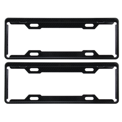 2 PCS Carbon Lead License Plate Frame Simple and Beautiful Car License Plate Frame Holder Universal License Plate Holder, Carbon Lead License Plate Frame