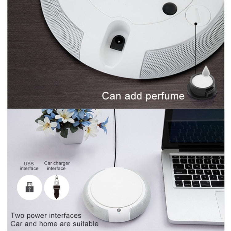 CARZOR Z1 2W USB Car Air Purifier Negative Ions Air Cleaner, (White), (Black)
