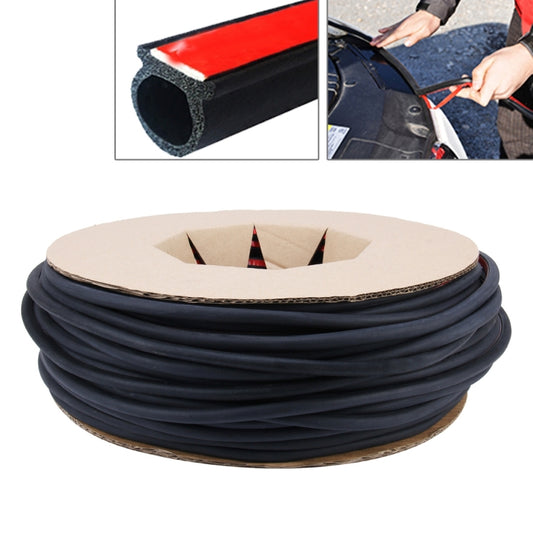 Small D-shaped Car Noise Reduction Sealing Strip with Sticker, Length: 100m, Length: 100m Small D-shaped