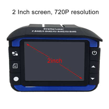 HD 720P 2.4 inch Video Camera Recorder DVR + Radar Detector, SQ Program, Support G-sensor / Night Vision, 2.4 inch