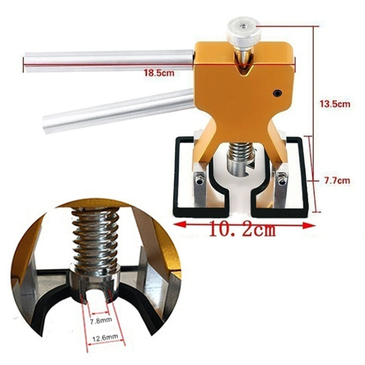 Kit d'outils de réparation de bosses de voiture sans peinture 40 en 1 en métal pour carrosserie automobile PDR, avec pistolet à colle 20W, prise US ou EU, 40 en 1