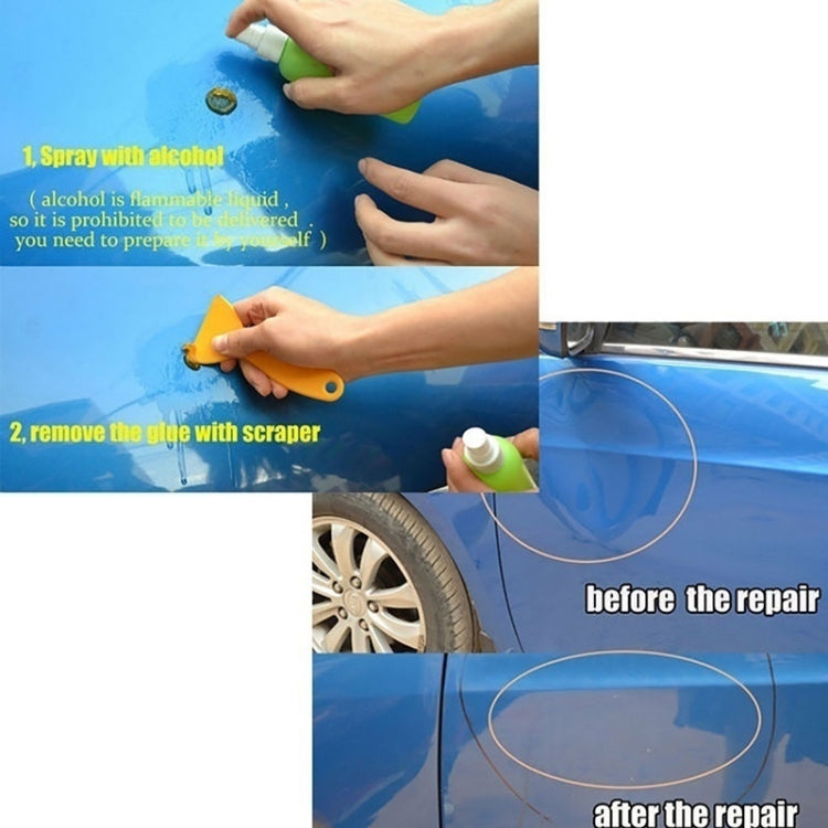 Kit d'outils de réparation de bosses de voiture 32 en 1 en métal pour carrosserie PDR, lève-bosses, extracteur de colle, débosselage sans peinture pour enlèvement de grêle, avec pistolet à colle 20W, prise US ou EU, barre en T 32 en 1
