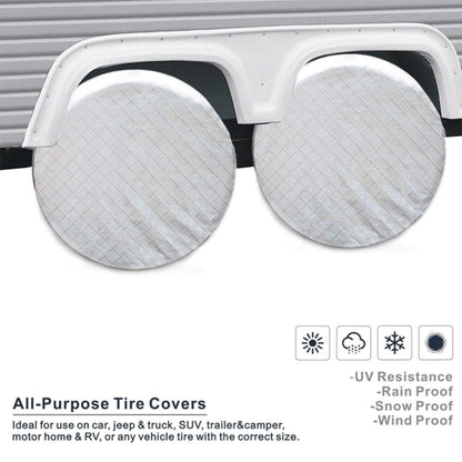 4 PCS Car Auto Wheel Tire Covers, Suitable for The Tire up to 29 inch, 29 inch