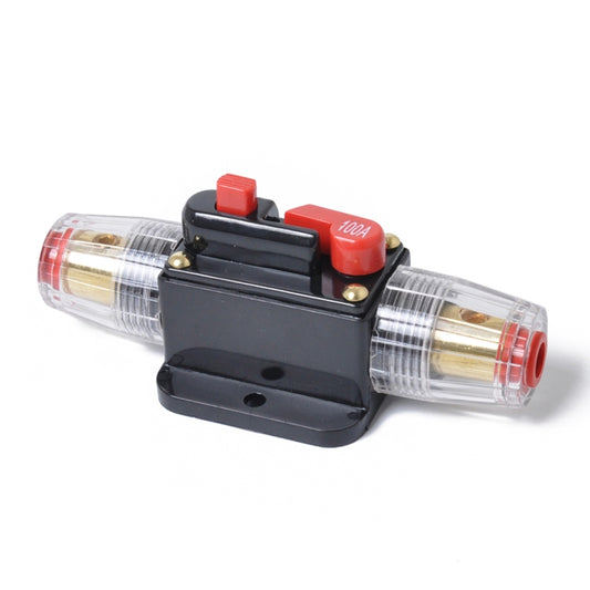 DC 12-24V Car Circuit Breaker Stereo Audio Fuse Holder Insurance 100A Fuse, 100A