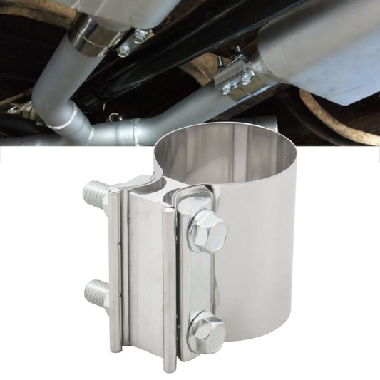 2.25 inch Car Turbo Exhaust Downpipe Stainless Steel Lap Joint Band Clamp, 2.25 inch