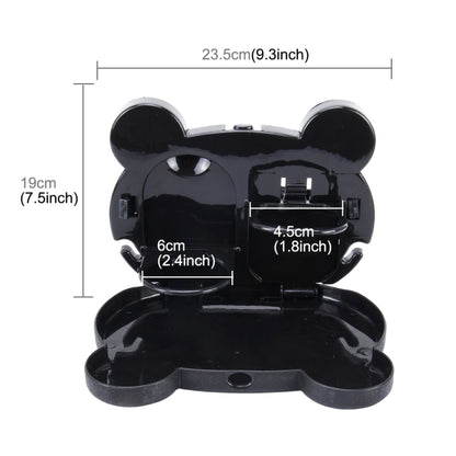 Cartoon Style Foldable Back Car Seat Drink Holder Back Seat Food Tray Storage Organizer Table