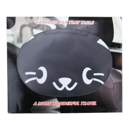 Cartoon Style Foldable Back Car Seat Drink Holder Back Seat Food Tray Storage Organizer Table, Cartoon Style(Black), Cartoon Style(Pink), Cartoon Style(White), Cartoon Style(Brown)